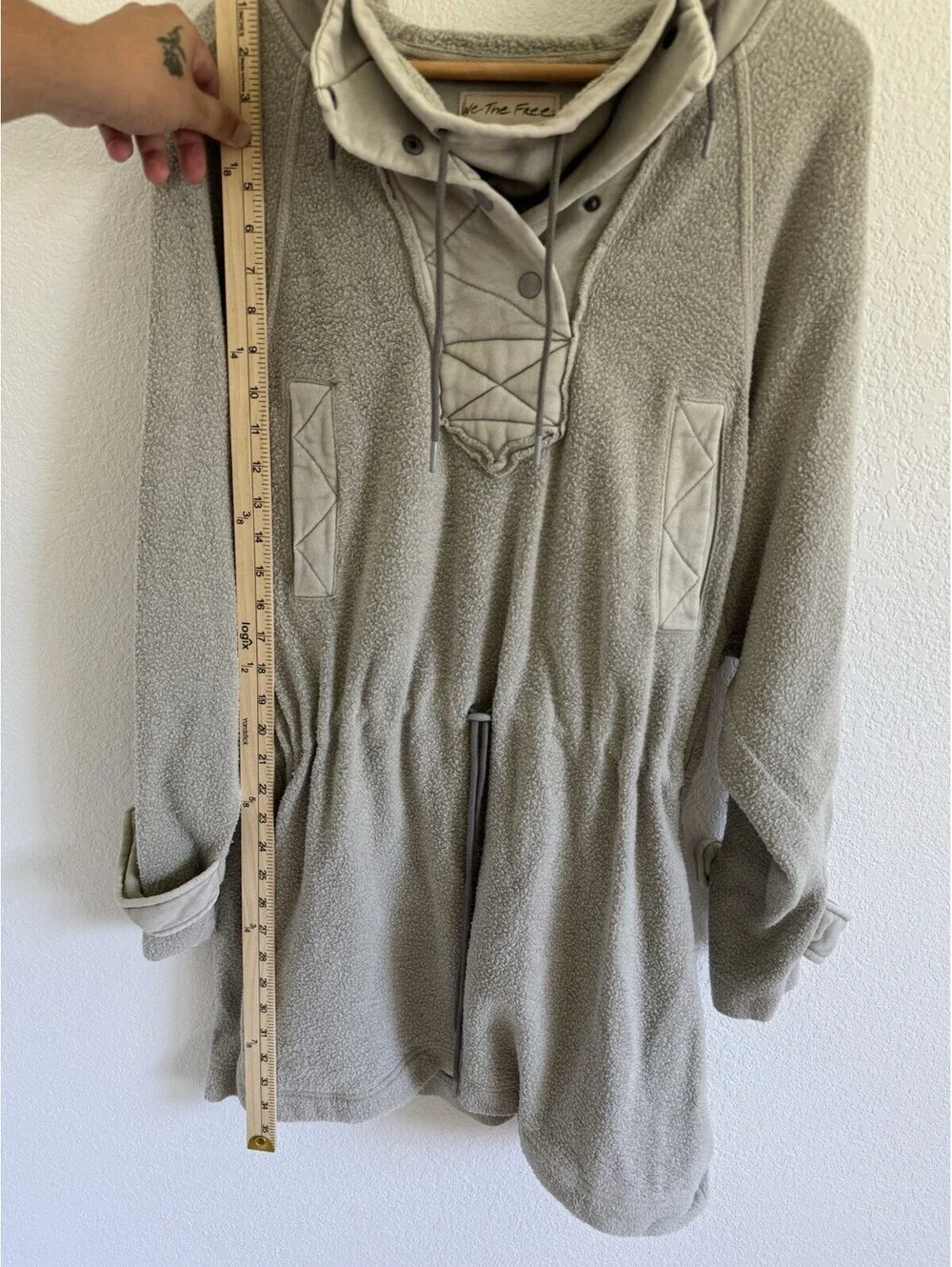 Free People x We The Free Sadie Surplus Slouchy Longline Knit Jacket Size Small